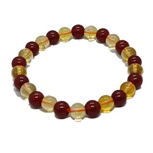High quality Citrine Red carnelian Crystal Gemstone Bead Bracelet Fashion Charm Jewelry for Men Women for Energy Meditation Gift - Product Image 1