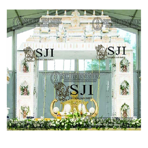 South Indian <b>Wedding</b> Stage Decor Durable Diya Fiber Reinforced Plastic Custom Packaging - Product Image 1