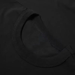 T-shirt à manches courtes de qualité export, aspect blanc et marron, couleur unie, décontracté, pour couple, haut pour femme, haut pour homme - Product Image 5