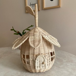 Casa de juegos de ratán hecha a mano con forma de fruta, mini casa de muñecas para niños, casas de juguete económicas. - Product Image 6