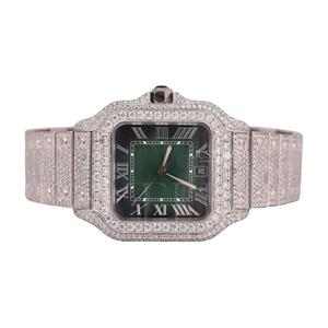 Reloj de Diamantes Moissanite para Hombre, Diseño Lujoso con Incrustaciones de Diamantes, Construcción Duradera, Disponible al Mejor Precio, Venta al Por Mayor - Product Image 1