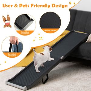 Rampa Pieghevole Portatile in Plastica per Animali Domestici con Telaio in Acciaio per Interni - Product Image 5