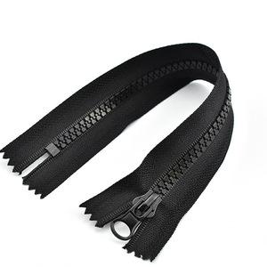 Fermeture éclair en nylon à extrémité ouverte personnalisée en usine, fermeture éclair en nylon à extrémité fermée argentée/dorée pour manteau - Product Image 4