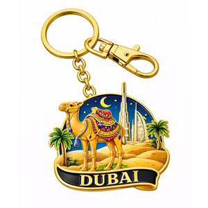 Llavero de metal con forma de camello de Dubái, de aleación de zinc, personalizado, recuerdo turístico de viaje. - Product Image 6