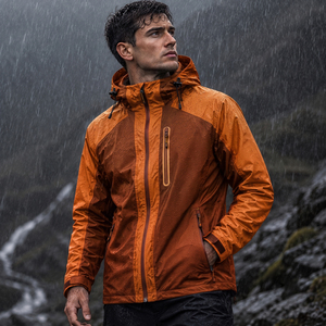 Outdoor Waterproof Windbreaker <b>Running</b> <b>Jackets</b> for <b>Men</b> High Quality Polyester Custom Made Windbreaker <b>Men's</b> <b>Jackets</b> - Product Image 4