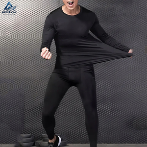 Conjunto Deportivo de 3 Piezas para Hombre, Color Negro, Secado Rápido, Cómodo, Camiseta de Manga Larga, Pantalones Cortos y Leggings de Compresión - Product Image 4