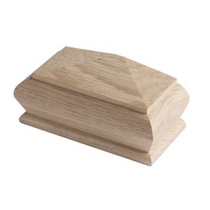 Tapa de poste de escalera de madera maciza con diseño tradicional y acabado duradero para piezas de escalera - Product Image 2