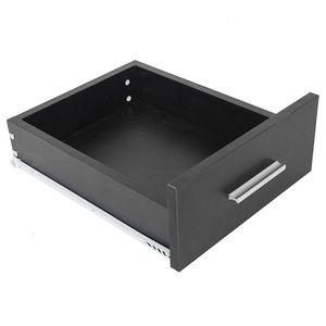 Scrivania per Computer di Alta Qualità in Melamina Integrata Nera RT con Cassetto - Product Image 6