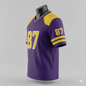 Camiseta de Fútbol Americano 100% Poliéster, Sublimación, Transpirable, Ligera, Diseño Personalizado, Totalmente Personalizable - Product Image 2