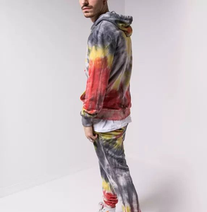 Survêtement tie-dye sur mesure pour homme, personnalisé, décontracté, anti-plis, respirant et confortable - Product Image 4