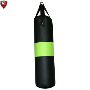 Sac de frappe lourd en cuir SUMROOS avec double sangle, hauteur réglable, base en caoutchouc, rempli de sable 25KG pour entraînement de boxe - Product Image 1