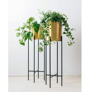 Vases et pots en aluminium auto-arrosants pour la décoration intérieure, toutes tailles, pour fleurs blanches – Nouveauté très prisée - Product Image 2
