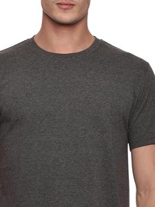Durable Cotton Mix Yarn Essential O Neck Menswear Apparel Durable Cotton Short Sleeve - Product Image 3