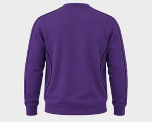 เสื้อสเวตเชิ้ตผู้ชาย Warpro สีม่วง ผ้าฟลีซ คอกลม ทรงปกติ สวมใส่สบายๆ สำหรับฤดูใบไม้ร่วง - Product Image 2
