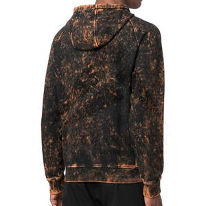 Sweat-shirt à capuche délavé pour homme, en coton, coupe oversize, style streetwear décontracté, effet vintage - Product Image 4