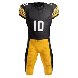 Uniforme de football américain de haute qualité pour jeunes, respirant, à manches courtes, vêtements d'entraînement, coutures de qualité supérieure - Product Image 1