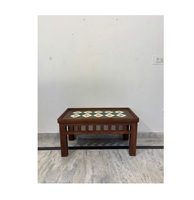 Table basse en bois massif de luxe moderne, hauteur personnalisable, design artisanal, livraison rapide, salon, chambre, salle à manger
