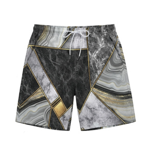 กางเกงชายหาดผู้ชาย-โพลีเอสเตอร์ 100% ระบายอากาศได้ดี แห้งเร็ว กันลม สไตล์ลำลอง มีเชือกผูก - Product Image 5