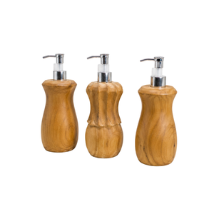 Ensemble de lavage des mains en teck de luxe ARTERRA, distributeur de savon liquide moderne pour hôtels, villas et maisons - Product Image 4