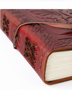 Cuaderno de escritura vintage con cierre de correa, cuaderno de viaje de 7x5 pulgadas, regalo – Diario antiguo con encuadernación celta para hombres y mujeres - Product Image 3