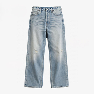 Pantalons en jean pour hommes, jeans déchirés, jeans stretch, faible MOQ, pour les détaillants de denim américains, fournisseur de production sur mesure. - Product Image 2