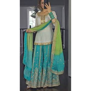 Nuevo diseñador Summer Party Jumpsuit Fancy Style Top Sharara Suit para ocasiones especiales - Product Image 2