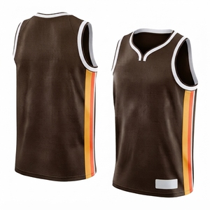 Meilleures ventes, prix compétitif, faible MOQ, nouveaux maillots de basket-ball OEM, confortables, de haute qualité, tendance, 100% polyester - Product Image 1
