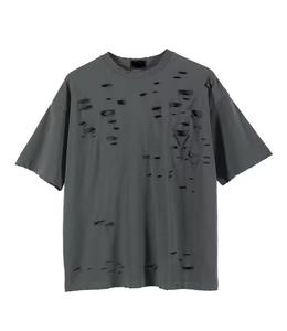 Custom <b>Sun</b> Fade Distressed Oversized Acid Wash T Shirts 100% Cotton <b>Drop</b> Shoulder TShirts For Streetwear & Casualwear For Unisex - Product Image 6