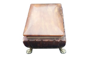 Boîte à cigarettes Vintage Onyx brun, Antique Vintage Onyx Cigarette Box, Onyx Cigarette Box - Product Image 3