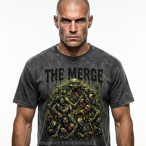 T-shirt en coton personnalisé pour homme, motif crâne de guerrier viking nordique, gris, impression sérigraphique de haute qualité, streetwear, fabricant de t-shirts - Product Image 2