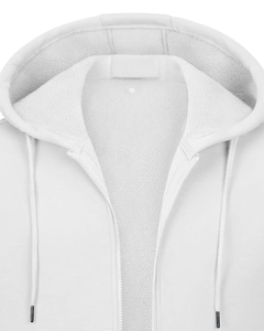 Sweat à capuche unisexe personnalisé pour homme, en polaire, avec fermeture éclair, décontracté, uni, ample, teint, brodé, écologique, respirant, coupe-vent - Product Image 3
