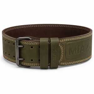 Ceinture de musculation en cuir véritable MIAZ, réglable, légère, durable, protection professionnelle, soutien lombaire pour adultes - Product Image 3