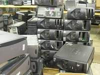 Ordinateur de bureau d'occasion avec processeur et carte mère pour le recyclage des déchets électroniques