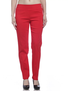 Pantalon mi-long en toile uni pour femme, léger, respirant, de qualité supérieure, tendance, personnalisable, coupe ajustée, vente en gros - Product Image 2