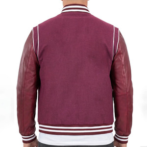 Chaqueta Varsity Americana Casual de la Mejor Calidad para Hombre 2025, con Bordado de Letras Cortas, Estilo Invernal, Tejido Grueso y Ecológico - Product Image 2