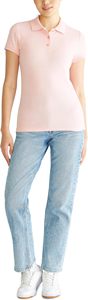Women's <b>pink</b> Color Short Sleeve Jersey for <b>Shirt</b> Breathable Compressed Knitted Casual Top - Product Image 6