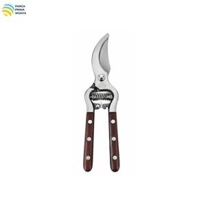 Tijeras de Podar Manuales de Jardín de Alta Calidad de 8.5 Pulgadas |   Cortador de ramas de alta resistencia con hoja de acero y mango de madera - Product Image 3