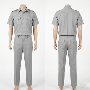 Uniforme de Seguridad Premium de Poliéster y Spandex de 220 GSM, Color Gris Oscuro, Absorbente de Humedad, con Bordado Personalizado, Logotipo Serigrafiado por Transferencia de Calor - Product Image 3