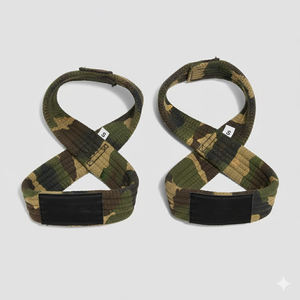 Correas de Soporte para Muñeca de Neopreno con Diseño de Camuflaje en Forma de 8 para Levantamiento de Pesas y Entrenamiento - Correas de Fitness Transpirables y Resistentes - Product Image 6