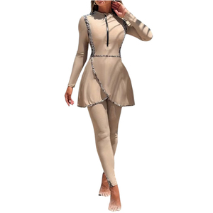 Trajes de Baño Elegantes para Mujer, Colores Personalizados Disponibles, Protección UV, Diseño Propio Disponible, Trajes de Baño Modestos para Estilos de Vida Activos - Product Image 1