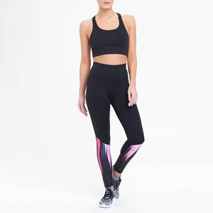 New Custom Logo Print Women <b>Leggings</b> Mid Waist Solid <b>Pattern</b> Spandex/Nylon Scrunch Butt Fitness Pants Style High Quality OEM - Product Image 2