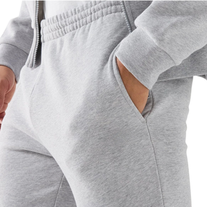 Ensemble de survêtement polaire pour homme avec cordon de serrage, poche kangourou, pantalon à revers et bordure côtelée, coupe décontractée, style sportswear urbain minimaliste, tenue OEM - Product Image 6