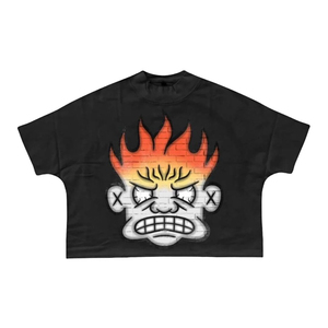 เสื้อยืดโอเวอร์ไซส์ลายกราฟิกสั่งทำพิเศษ ผ้าฝ้าย 100% สตรีทแวร์คุณภาพสูง เสื้อยืดผู้ชายลายการ์ตูนวินเทจ คอกลม แขนสั้น - Product Image 4