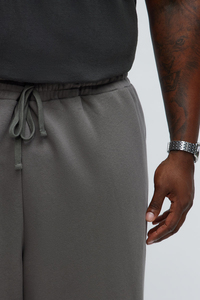 New Style Baggy Straight Leg Sweatpants Cotton Sweatpants Jogger Custom Logo Sweatpants for <b>Men</b> - Product Image 3