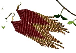 2025 haute couture en gros à la main perle de rocaille Huggie boucles d'oreilles multicolore unisexe bijoux - Product Image 2