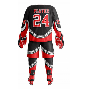 Uniforme de hockey sur glace personnalisé de haute qualité, broderie personnalisée, nouveau design, prix bas, uniforme de hockey sur glace par sublimation - Product Image 2