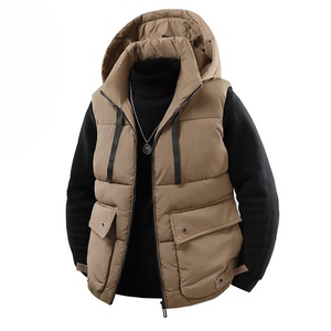 Chaleco Acolchado para Hombre para Invierno, Chaleco con Capucha Aislado, Chaqueta Sin Mangas Acolchada, Chaleco Térmico, Chaqueta de Senderismo y Camping para Hombre - Product Image 1