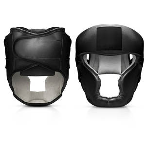 Protège-têtes de boxe en cuir personnalisés de qualité professionnelle avec logo imprimé pour le kickboxing - Conception réglable et protectrice - Product Image 6