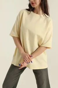 Camisetas Personalizadas Nuevas 100% Algodón para Mujer, Manga Corta, Color Sólido, Camiseta para Mujer - Product Image 6