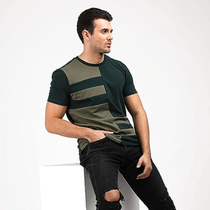 T-shirt long en coton pour homme, manches courtes, tendance, décontracté, doux, pour l'été, style streetwear, coupe longue - Product Image 2